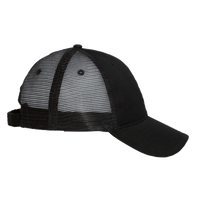 Valucap Sandwich Trucker Cap, Black / Black / Black, Right Side view