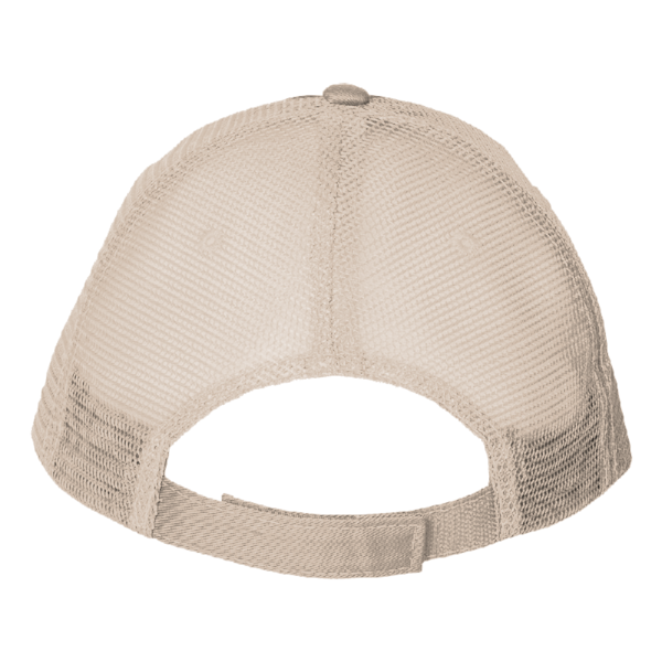 Valucap Sandwich Trucker Cap, Brown / Khaki / Khaki, Back view