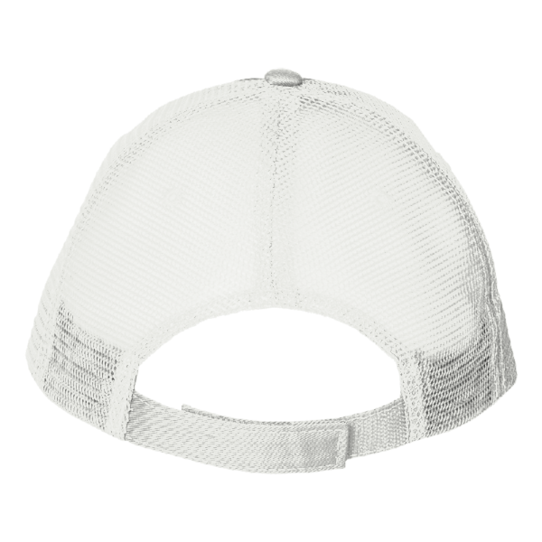 Valucap Sandwich Trucker Cap, Navy / White / White, Back view