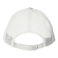 Valucap Sandwich Trucker Cap, Navy / White / White, Back view