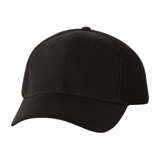 Valucap Spacer Mesh-Back Cap, Black / Black, Front view