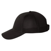 Valucap Spacer Mesh-Back Cap, Black / Black, Left Side view