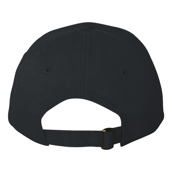 Valucap Structured Cap, Black, Back view