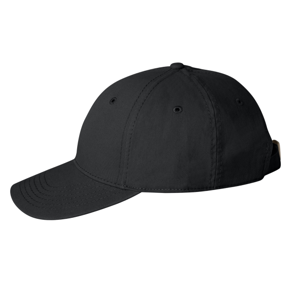 Valucap Structured Cap, Black, Left Side view