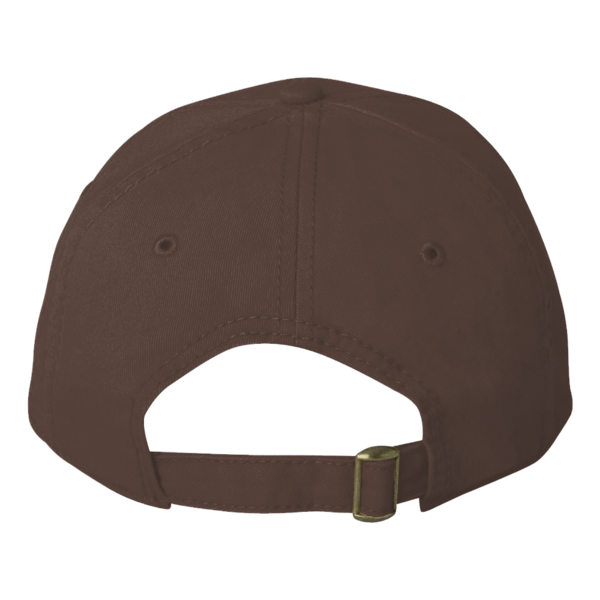 Valucap Structured Cap, Brown, Back view