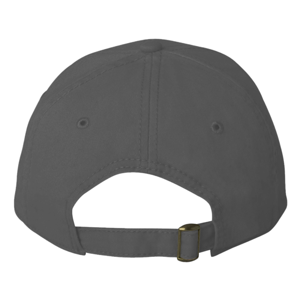 Valucap Structured Cap, Charcoal, Back view