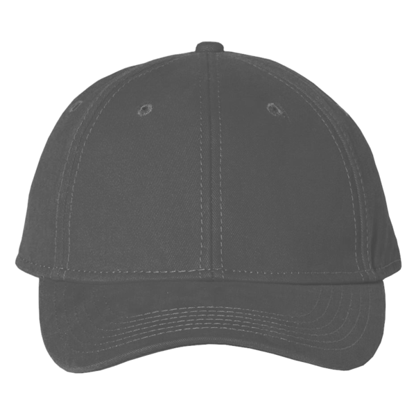 Valucap Structured Cap, Charcoal, Front view