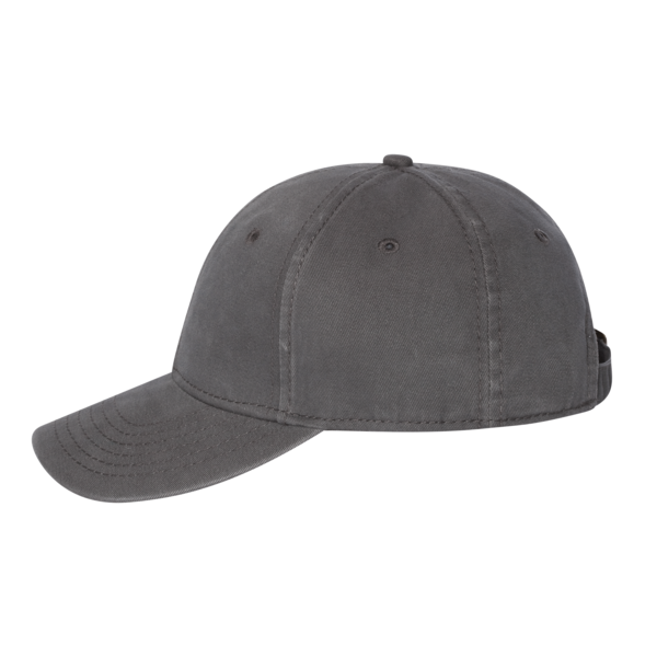 Valucap Structured Cap, Charcoal, Left Side view