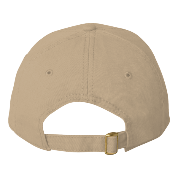 Valucap Structured Cap, Khaki, Back view