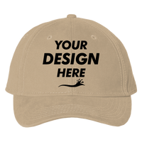 Valucap Structured Cap, Khaki, Front view, Mockup
