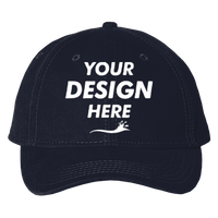 Valucap Structured Cap, Navy, Front view, Mockup