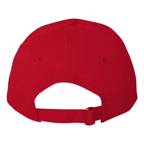 Valucap Structured Cap, Red, Back view