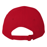 Valucap Structured Cap, Red, Back view