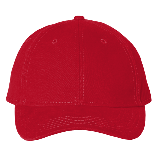 Valucap Structured Cap, Red, Front view