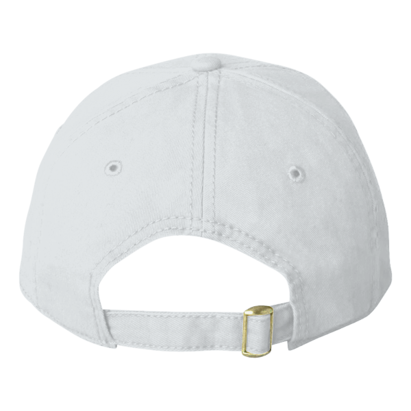 Valucap Structured Cap, White, Back view