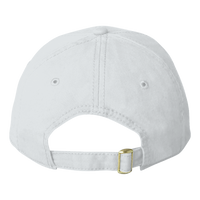 Valucap Structured Cap, White, Back view