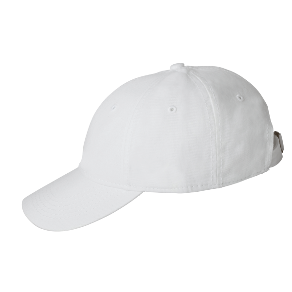 Valucap Structured Cap, White, Left Side view