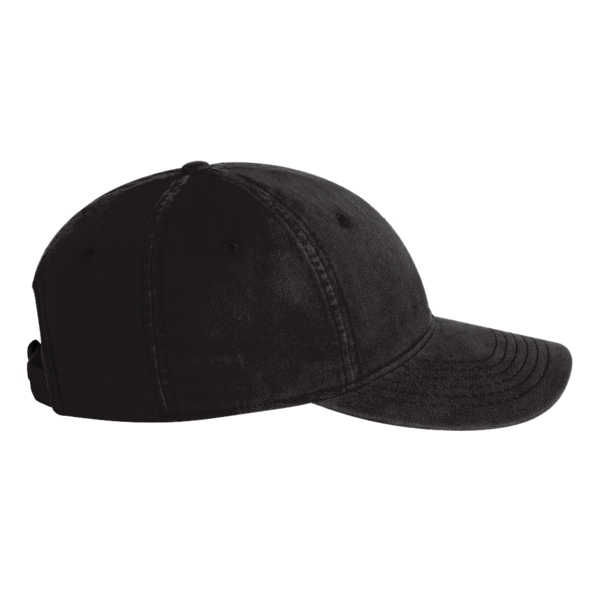 Valucap Unstructured Cap, Black, Left view