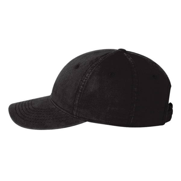 Valucap Unstructured Cap, Black, Right view