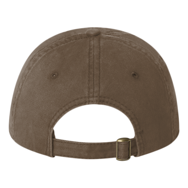Valucap Unstructured Cap, Brown, Back view