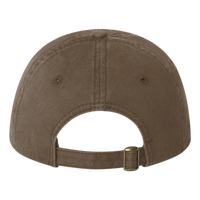 Valucap Unstructured Cap, Brown, Back view