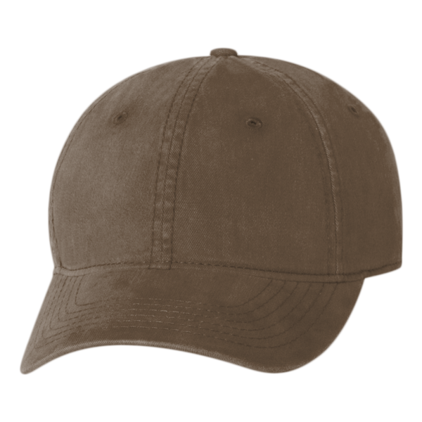 Valucap Unstructured Cap, Brown, Front view