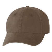 Valucap Unstructured Cap, Brown, Front view