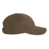 Valucap Unstructured Cap, Brown, Left view