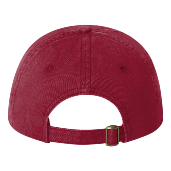 Valucap Unstructured Cap, Cardinal, Back view