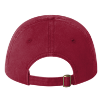 Valucap Unstructured Cap, Cardinal, Back view