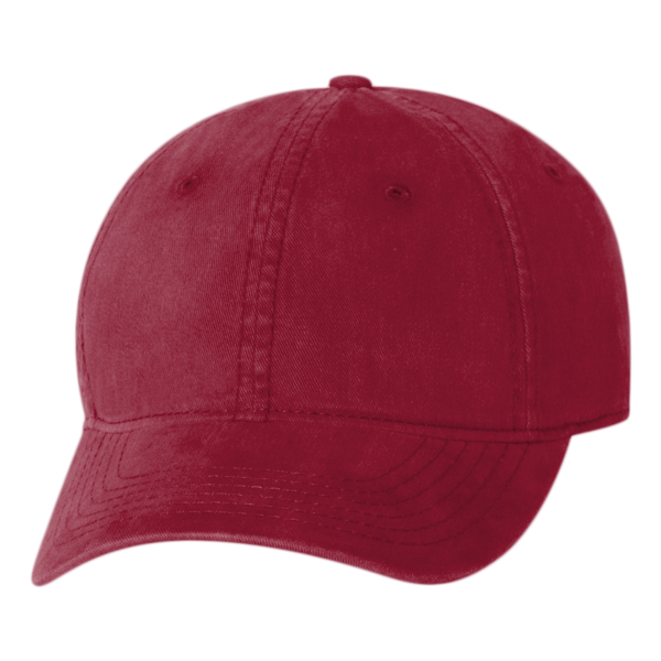 Valucap Unstructured Cap, Cardinal, Front view
