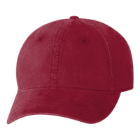 Valucap Unstructured Cap, Cardinal, Front view