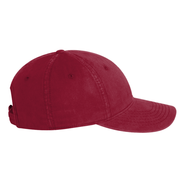 Valucap Unstructured Cap, Cardinal, Left view