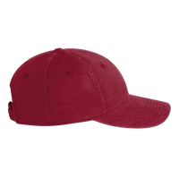 Valucap Unstructured Cap, Cardinal, Left view