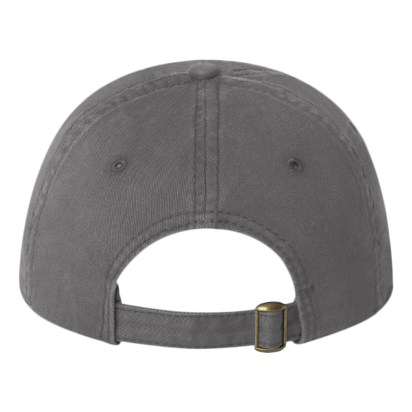Valucap Unstructured Cap, Charcoal, Back view