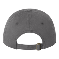 Valucap Unstructured Cap, Charcoal, Back view