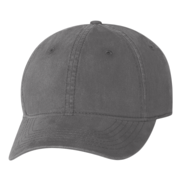 Valucap Unstructured Cap, Charcoal, Front view