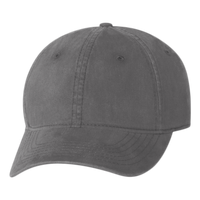 Valucap Unstructured Cap, Charcoal, Front view