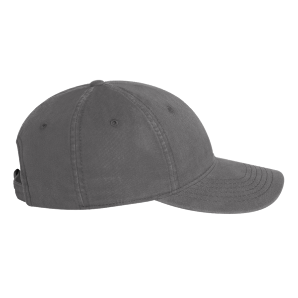 Valucap Unstructured Cap, Charcoal, Left view