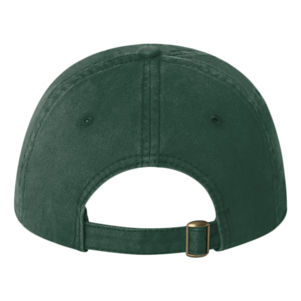 Valucap Unstructured Cap, Dark Green, Back view