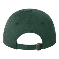 Valucap Unstructured Cap, Dark Green, Back view