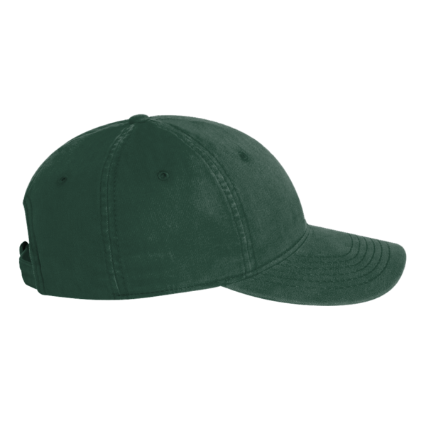 Valucap Unstructured Cap, Dark Green, Left view