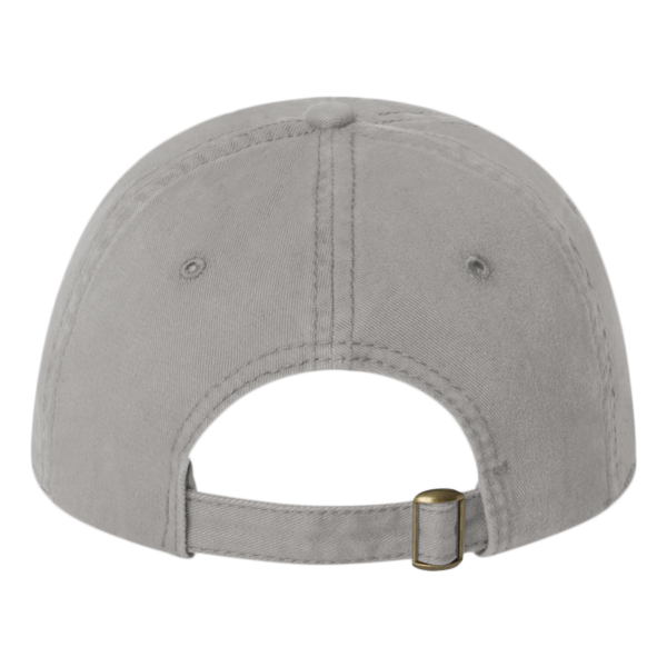 Valucap Unstructured Cap, Grey, Back view