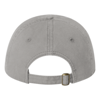 Valucap Unstructured Cap, Grey, Back view