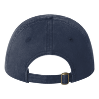 Valucap Unstructured Cap, Navy, Back view