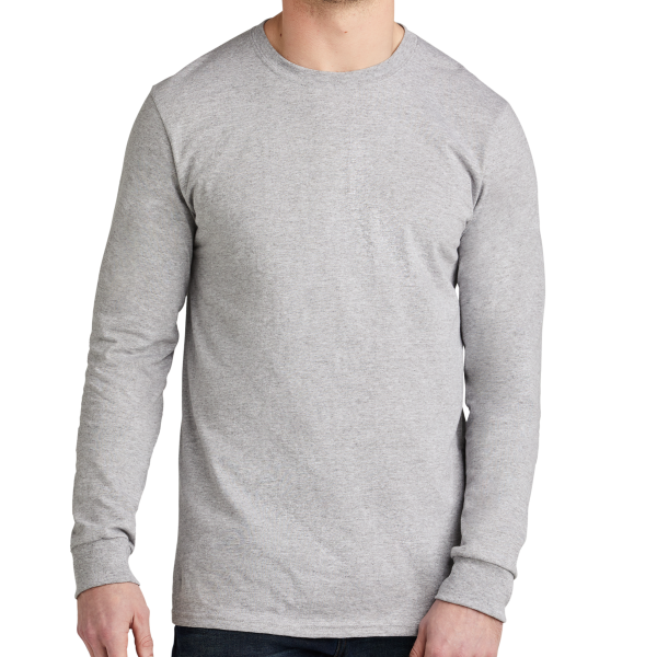 Volunteer Knitwear All American Long Sleeve Tee, Athletic Heather, Front view