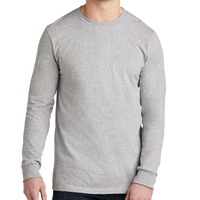 Volunteer Knitwear All American Long Sleeve Tee, Athletic Heather, Front view