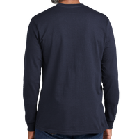 Volunteer Knitwear All American Long Sleeve Tee, Strong Navy, Back view