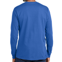 Volunteer Knitwear All American Long Sleeve Tee, True Royal, Back view
