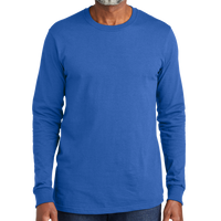 Volunteer Knitwear All American Long Sleeve Tee, True Royal, Front view